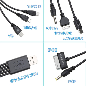 Portable 10-in-1 USB <b>Charging</b> <b>Cable</b> 20 cm with Plastic Material Compatible with Various Devices - Product Image 2