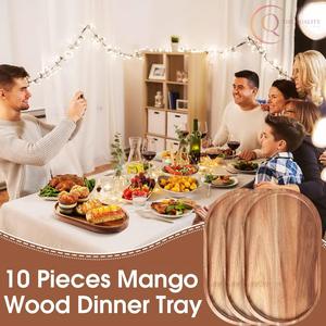 Plateau de service en bois de qualité supérieure avec un aspect naturel, conçu pour le thé, le café, le petit-déjeuner et les réceptions - Product Image 6