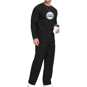 Conjunto Deportivo de Invierno de 2 Piezas, Sudadera Casual con Cuello Redondo y Pantalones Deportivos con Bolsillos para Correr - Product Image 1
