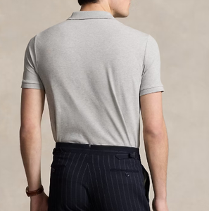 Polo pour homme en coton extensible sur mesure, coupe ajustée, manches courtes, respirant, motif, tissu tricoté 100%, approvisionnement ODM - Product Image 3