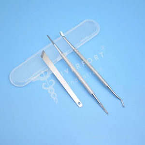 Nouvelle tendance 3 pièces ensemble ongles cuticule poussoir ongles poussoir en acier inoxydable nettoyage Gadgets cuticule poussoir grattoir cuticule décapant cuillère - Product Image 2