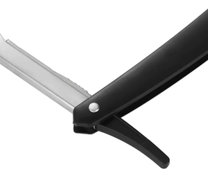 Rasoirs en acier à manche droit Rasoir en acier Rasoir pliant Rasoir en métal à bord vintage pour hommes - Product Image 3