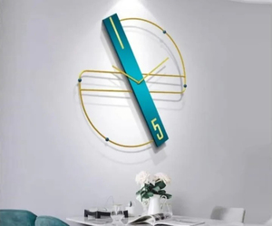 Vente chaude Designer Analogique En Métal Horloge Murale Unique Quartz Mur Art pour La Décoration De La Maison Visage Unique pour Salon Suspendu - Product Image 4