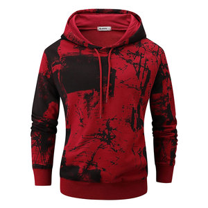 Sweats à capuche pour hommes en polyester unisexe logo personnalisé coupe régulière pulls molletonnés brodés avec impression numérique conception polaire anti-boulochage - Product Image 1