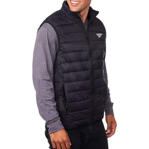Blouson matelassé sans manches grande taille style urbain col montant pour homme – Idéal pour l'hiver et les activités de plein air – Vente en gros - Product Image 5