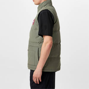 เสื้อกั๊กขนปลาปักเป้าสำหรับผู้ชายเสื้อแจ็คเก็ตสีพื้นคอตั้งระบายอากาศได้ดีแห้งเร็วสไตล์ใหม่สำหรับฤดูร้อน - Product Image 3