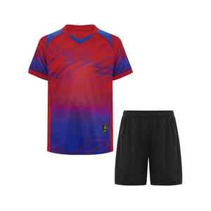 Ensemble de maillots de basket-ball respirants à sublimation personnalisée Uniforme d'entraînement de football pour hommes PCS-R-103 - Product Image 1