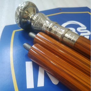 Bastón de Madera de Palisandro Hecho a Mano con Mango de Latón, Diseño Exclusivo, Color Marrón Real, Portátil, Cómodo, de 3 Secciones, 91 cm - Product Image 1