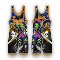 Singlet de Lucha Libre Personalizado con Logotipo, Uniformes para Hombre, Spandex/Poliéster, Sin Costuras, Transpirable, Ligero y de Secado Rápido, Superventas