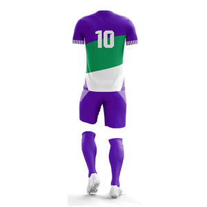 Haute maille flambant neuf maillots de football d'été Logo personnalisé sérigraphié ample confortable décontracté ensembles France Football - Product Image 4