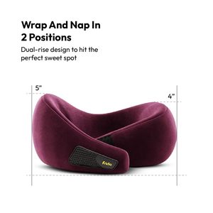 Almohada de Viaje Redonda y Portátil de Espuma Viscoelástica con Terciopelo Frío - Product Image 5