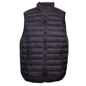 Chaleco acolchado personalizado, chaqueta sin mangas, chaleco acolchado impermeable, chaleco acolchado con cuello levantado para hombre - Product Image 3