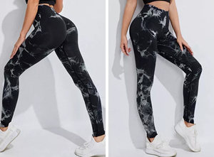 En gros Femmes Jacquard Yoga Pantalon En Nid D'abeille Haute-taille Sans Soudure Scrunch Butt Leggings - Product Image 3