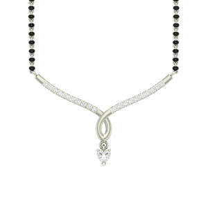 Mangalsutra de Plata Pura, Joyería Cultural Coleccionable, Regalo para Esposas - Product Image 1