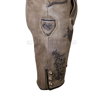 Venta en línea Pantalones cortos de último diseño Venta al por mayor Pantalones cortos de cuero bávaro de estilo único 2024 Pantalones cortos bávaros ligeros - Product Image 2