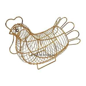 ศิลปะสร้างสรรค์ที่ทันสมัยลวดโลหะที่มีคุณภาพดีที่สุดทำจากแม่ไก่จัดเก็บไข่ออกแบบให้มีสีและขนาดที่กำหนดเองได้ - Product Image 6