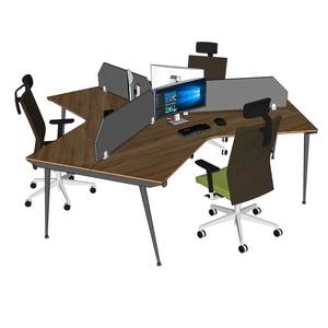 โต๊ะกลุ่ม 3 ที่นั่งร่วมสมัย 285x247 ซม. ไม้อัด ระบบ CONE HBCO056 - Product Image 2