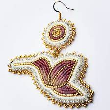 ต่างหูลูกปัดรูปนกฮัมมิงสำหรับเด็กหญิงและสตรีลูกปัดที่มีน้ำหนักเบาเครื่องประดับแฟชั่นทรงหยดน้ำสำหรับเทศกาลคริสต์มาส - Product Image 3