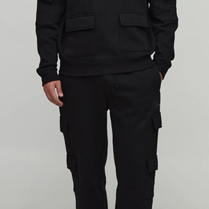 Corte moderno con bolsillos frontales y diseño de alta calidad para compradores al por mayor, con cordón ajustable, ropa informal con mangas largas para mayor comodidad. - Product Image 3