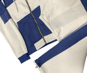 Haut à capuche en polaire de travail et pantalon évasé empilé ensemble deux pièces tenue décontractée chaude pour l'hiver Streetwear sweats à capuche de mode - Product Image 6