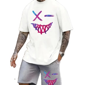 ชุดกางเกงขาสั้นพิมพ์ลาย3D สำหรับผู้ชาย2025ชุดเสื้อยืดผ้าฝ้ายระบายอากาศได้ดีในฤดูร้อน - Product Image 1