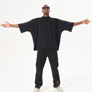 OEM Oversized Solid Premium Quality Boxy Loose Fit Streetwear <b>Tshirts</b> Drop Shoulder Cotton O-neck Wholesale Bulk 100% Organic - Product Image 5
