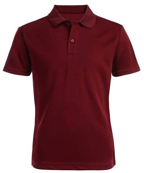Shop Burgundy Color Short Sleeve Polo Neck 100% Cotton