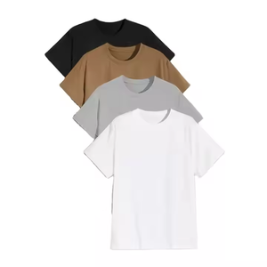 Camisetas Personalizadas de Manga Corta para Hombre, Cuello Redondo, Corte Regular, 100% Algodón Orgánico - Product Image 1