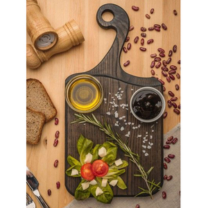 Tabla de cortar de madera de acacia con logotipo y tamaño personalizado, tabla de cortar de madera maciza de Acacia con mango, acabado Natural, último diseño - Product Image 2