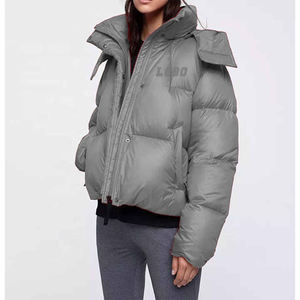 Manteau d'hiver pour femme en duvet personnalisé OEM de haute qualité, veste matelassée en duvet pour femme, imperméable, bulle, manteau d'hiver surdimensionné - Product Image 5