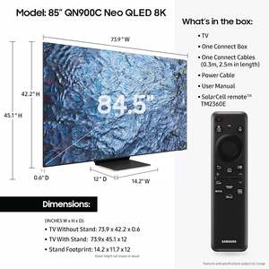 Nuevo televisor inteligente QLED 8K UHD QN85Q900R – 55” / 65” / 75” / 85” / 98” – En stock y listo para enviar - Product Image 5