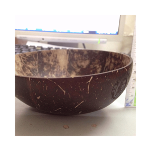 Original shell <b>bowl</b> eco-friendly dish, material: coconut shell; use: <b>snack</b> serving; origin: Vietnam traditional craft - Product Image 5