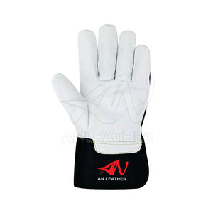 Guantes de trabajo de cuero de vaca dividido de la mejor calidad Tamaño XL Protección de alto impacto y a prueba de fuego para seguridad - Product Image 2