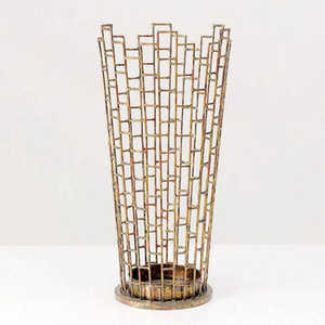 Porte-parapluie antique au design martelé Qualité exclusive Taille personnalisée Parfait pour le stockage de parapluies d'intérieur à la maison élégante - Product Image 2