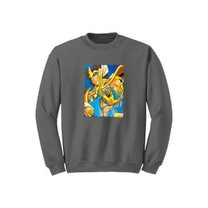 Anime Collection Sweat-shirt d'hiver décontracté pour femmes avec col ras du cou 100% coton polaire sérigraphie doublée de poches - Product Image 4