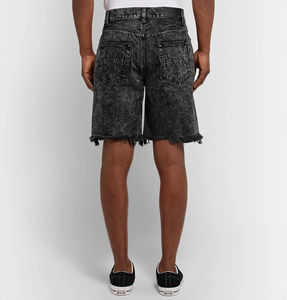 Manufacturer Custom <b>Men's</b> Bulk Streetwear Acid Wash Loose Fit Baggy <b>Long</b> Jorts Pants Blank Oversized Denim Jeans <b>Shorts</b> for <b>Men</b> - Product Image 2