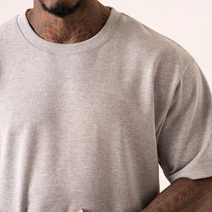 T-shirt personnalisé de haute qualité imprimé, vêtements de rue surdimensionnés, t-shirts à épaules tombantes pour hommes - Product Image 5