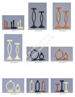 Nouveauté : Porte-pilier en métal finition nickel, fait main, décoration d'intérieur, style campagne française, décoration de mariage