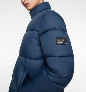 แจ็คเก็ตพัฟเฟอร์แบบคอสูงสั่งทำพิเศษสำหรับทุกเพศ  ซิป  คอตั้ง  กันน้ำ  กันลม  วัสดุผ้าแคนวาส  โลโก้ขนาดใหญ่ - Product Image 6