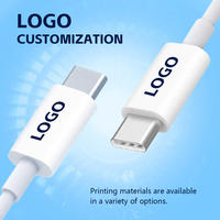 Kabel Pengisian Cepat USB-C PD 5A 1m/1.5m/2m Tembaga Murni untuk Komputer & Printer Panjang Dapat Disesuaikan Logo Kemasan Kotak Retail