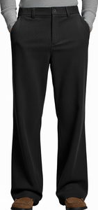 Pantalons de costume décontractés vintage pour homme, style old money, plissés, à jambes larges - Product Image 3