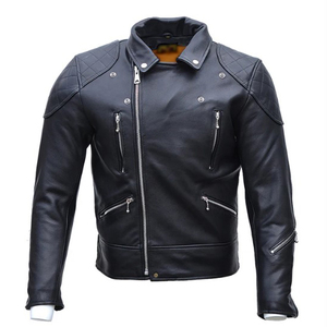 Veste Softshell Homme Respirante Imperméable en Cuir de Vachette Technologique, Chaude et Résistante à l'Usure avec Fermeture Éclair - Product Image 1