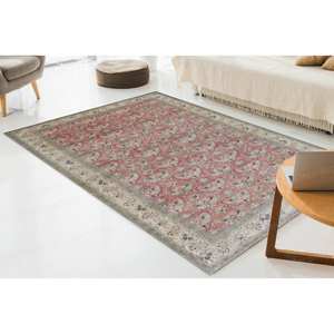 Tapis imprimé : Tapis de couloir moderne à motifs floraux pour bureau ou salon, tapis en chenille - Product Image 5