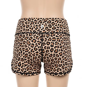 Shorts de Yoga de Secado Rápido con Estampado de Leopardo, Poliéster y Elastano, Ajuste Elástico, Ropa Deportiva para Mujer, Gimnasio, Correr, Ropa Deportiva Activa - Product Image 2
