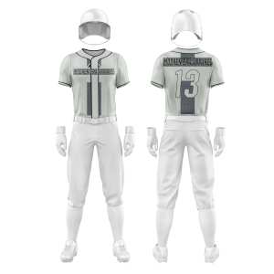 ชุดกีฬาเสื้อเบสบอลระบายอากาศได้ดีชุดยูนิฟอร์มเสื้อเจอร์ซีย์พิมพ์ลายย้อมสีแบบซับลิเมชัน - Product Image 4