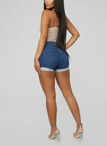 Productos más vendidos conjuntos cortos con estampado de logotipo personalizado pantalones cortos de mezclilla para hombre ropa de calle pantalones cortos de punto de algodón dinámico para mujer 2025 - Product Image 4