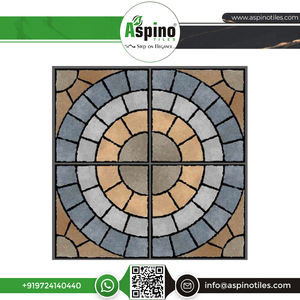 Exportateur indien Qualité supérieure 400x400mm Effet métallique de mur de sol en céramique moderne antidérapant pour une utilisation scolaire-le parfait à la mode - Product Image 6