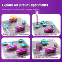 Kit de circuits électriques électroniques pour expériences scientifiques, blocs de technologie, jeux éducatifs STEM pour enfants