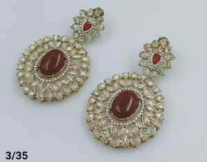 Latest Designer Indian Wholesale Jewelry of Jhumka Kundan Earrings New Collections for Women's Stylish Earrings Collection 2024 - Product Image 1