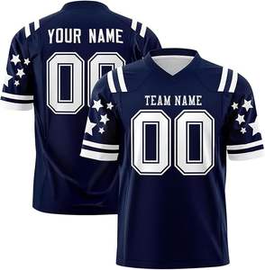 Premium Varsity Football Jersey Embroidered Logos Double-Stitched Seams Available in Men & Youth Sizes - Product Image 6
